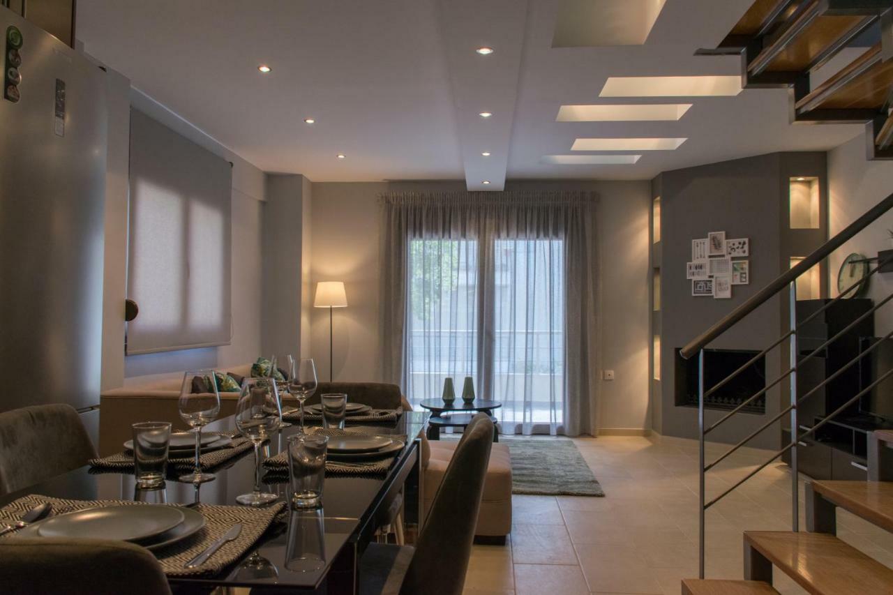 Luxury Sea View Apartment Ajía Triáda Eksteriør bilde