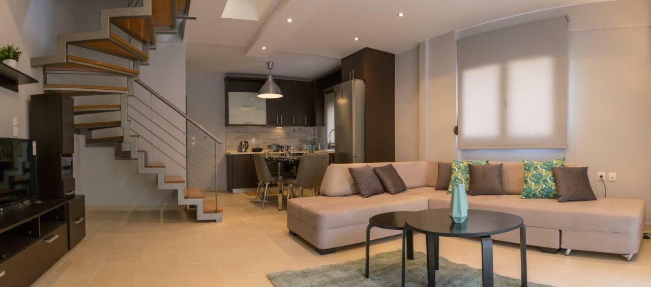 Luxury Sea View Apartment Ajía Triáda Eksteriør bilde
